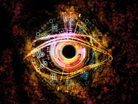 The Eye of Zodiac Stock Illustration