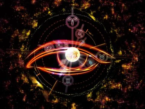 The Eye of Zodiac Stock Illustration