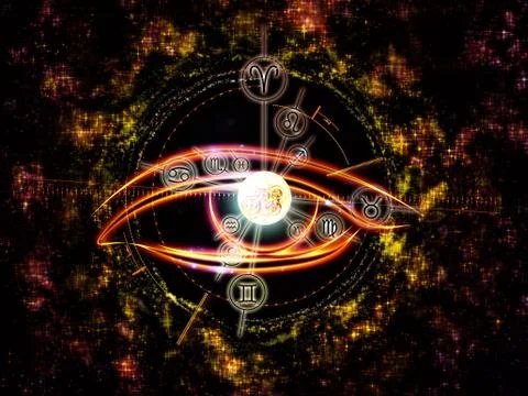 The Eye of Zodiac Stock Illustration