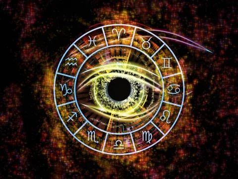 The Eye of Zodiac Stock Illustration