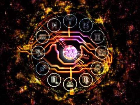 The Eye of Zodiac Stock Illustration