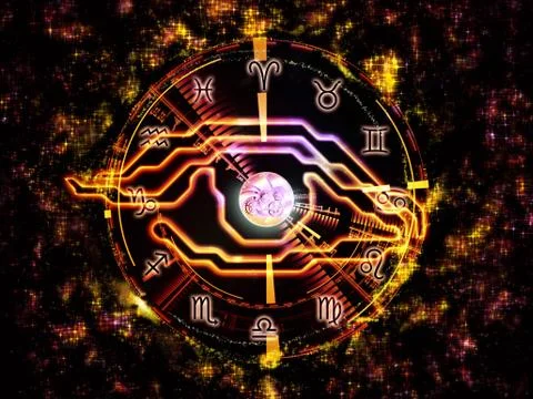 The Eye of Zodiac Stock Illustration