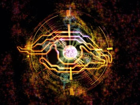 The Eye of Zodiac Stock Illustration