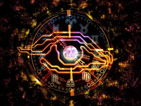 The Eye of Zodiac Stock Illustration