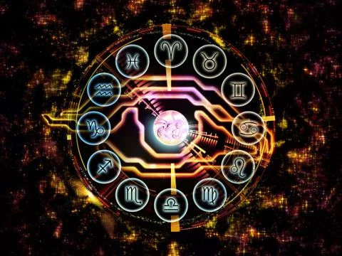 The Eye of Zodiac Stock Illustration
