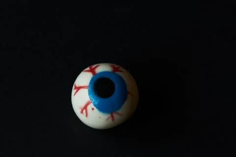 An eyeball on black background Stock Photos