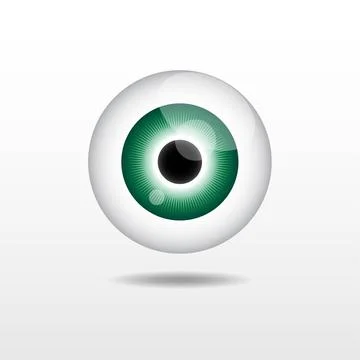  Eyeball Character Eyeball. Vector EPS 10. Black design Copyright: xZoonar... Stock Photos