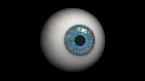 Eyeball close up - loop. | Stock Video | Pond5