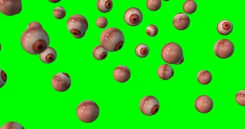 Eyeball falling animation Video stock 88554544