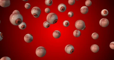 Eyeball falling animation Video stock 88555288