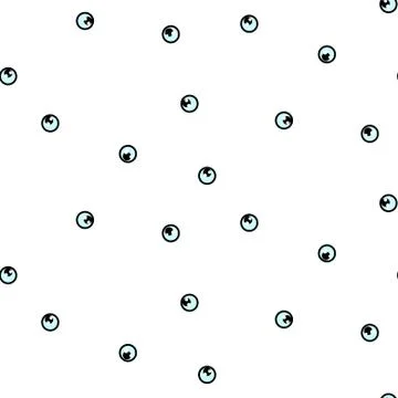 Eyeball fun seamless vector pattern. Stock Illustration