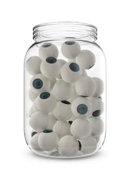 Eyeball jar Illustrazione stock