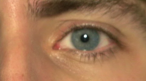 Eyeball Open And Close Stock Footage 352679