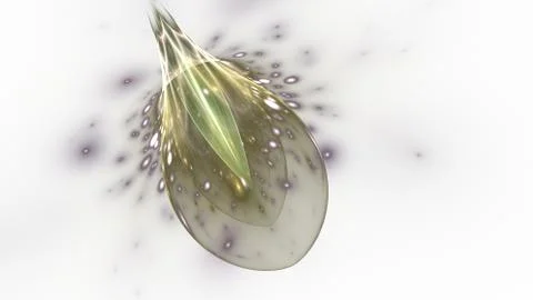 Eyeball, optic, diffraction of light, organic shapes. Ilustración de archivo