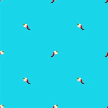 Eyeball pattern seamless. Eye background. Eyes with nerves texture. vector or Stock Illustration