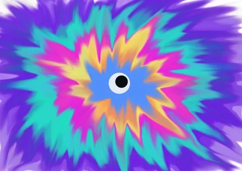 Eyeball tiedye Stock Illustration