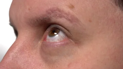 Eyeball of a young man close up Stock Footage 145182367