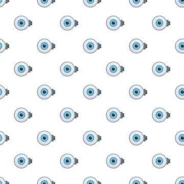 Eyeballs creating a seamless repeating pattern background Stock Illustration