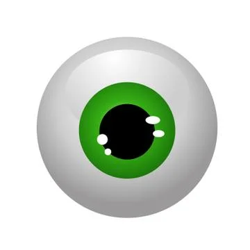 Eyeballs isolated vector Stock Illustration