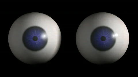 Eyeballs Looking, Loop. HD. CG. Vidéo 364440