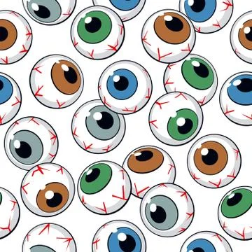 Eyeballs seamless background Stock-Illustration