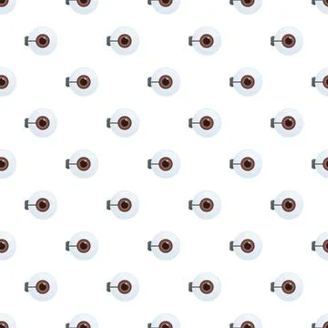 Eyeballs seamless pattern symbolizing vision and healthcare Stock Illustration