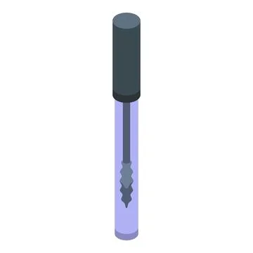 Eyebrow brush icon isometric vector. Tattoo eye Stock Illustration