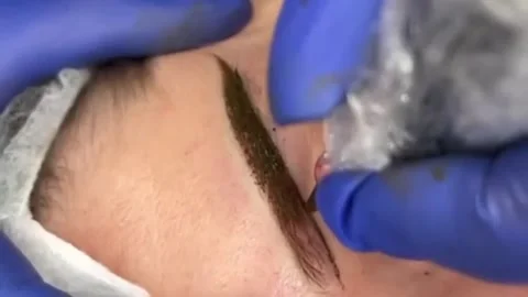 Eyebrow care Stock Footage 170395205