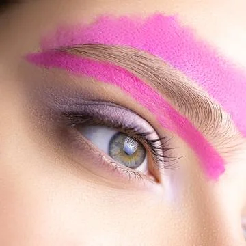 Eyebrow correction and coloring Stock Photos