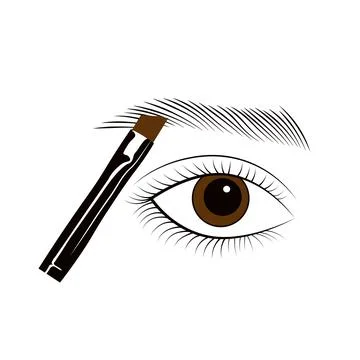 Eyebrow correction2 Stock Illustration
