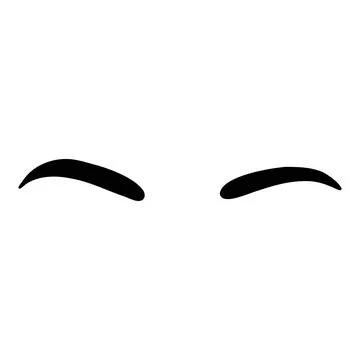 Eyebrow design logo. Vector brow. Minimalism. Stock Illustration