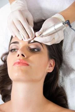 Eyebrow extension Stock Photos