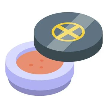 Eyebrow powder icon isometric vector. Face pencil Stock Illustration