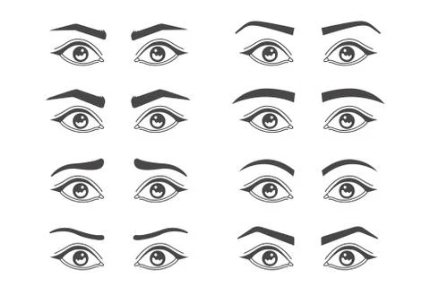 Eyebrow shaping isolated. Stock Illustration