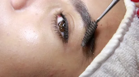 Eyebrows design treatment  Stock-Footage 61575669
