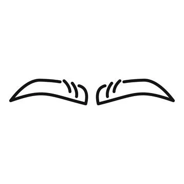Eyebrows shaping representing beauty and fashion style イラスト素材