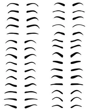 Eyebrows, tattoo design Stock Illustration