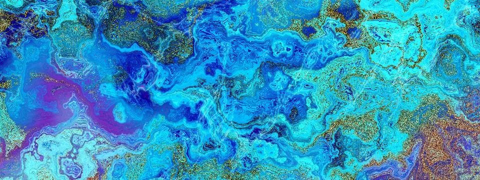 An EyeCatching Abstract Blue Fluid Background Featuring Organic Patterns an.. Illustration