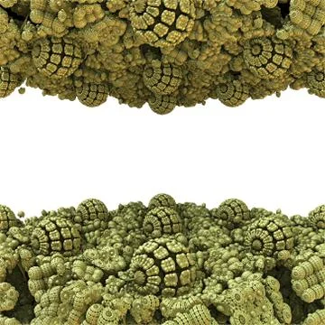 Eyecatching background with copyspace and 3d spheres fractal Stock Illustration