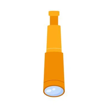 An EyeCatching Orange Flashlight Illustration Perfectly Suited for Outdoor Illustration