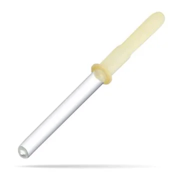 Eyedropper is a measuring or dosing vessel that is a tube or receptacle with a Illustrazione stock