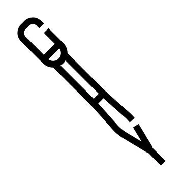 Eyedropper tool icon for scientific experiments Ilustração Stock
