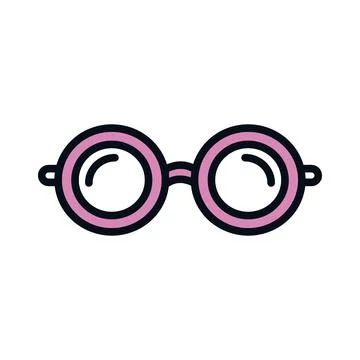 Eyeglass accessory optical Stock Illustration