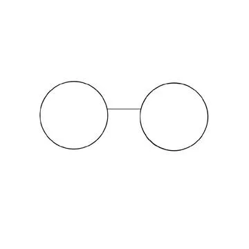 Eyeglass frames, improve vision Illustrazione stock