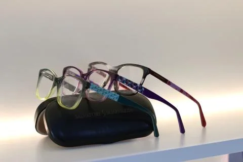 Eyeglass shelf Stock Photos
