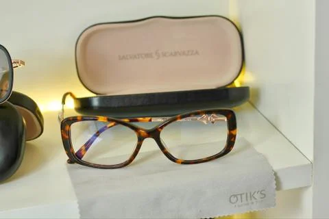 Eyeglass shelf Stock Photos
