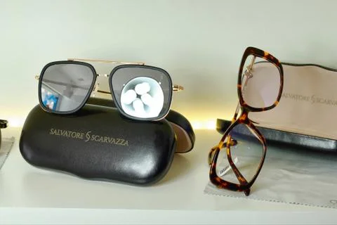 Eyeglass shelf Stock Photos