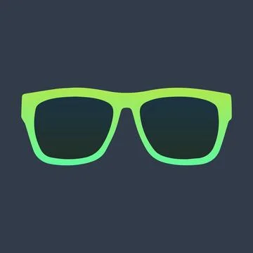 Eyeglass spectacles vector. Illustrazione stock