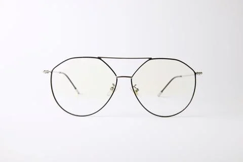Eyeglass on white background 스톡 사진