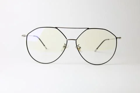 Eyeglass on white background Stock Photos